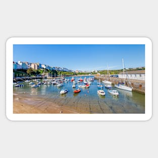 Tenby Harbour Beach, Pembrokeshire Sticker